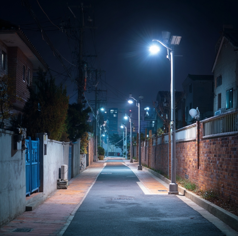 밤길 조도 체크