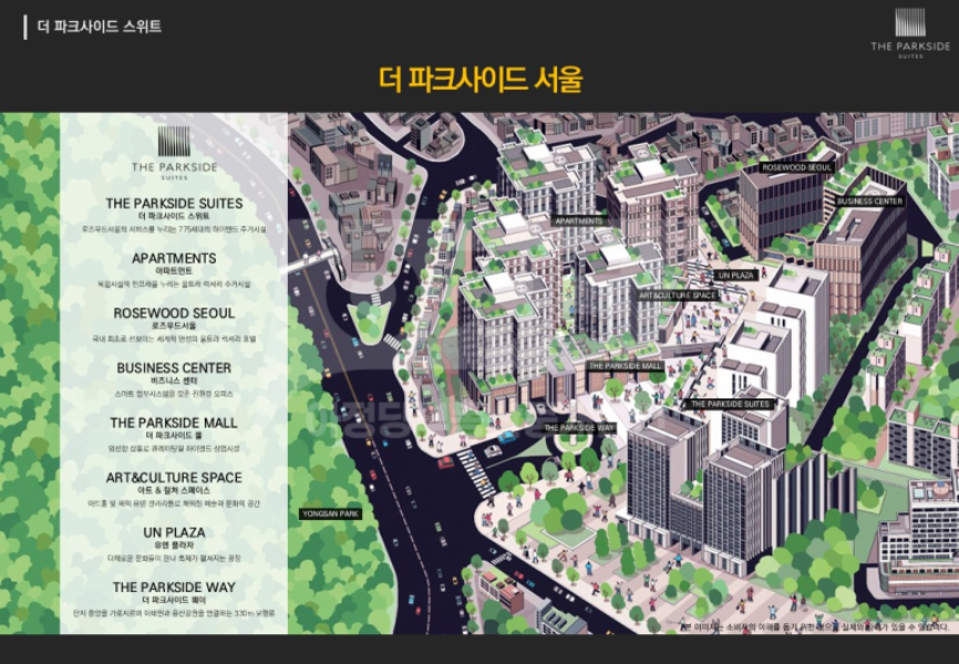 더파크사이드 서울의 단지 구조