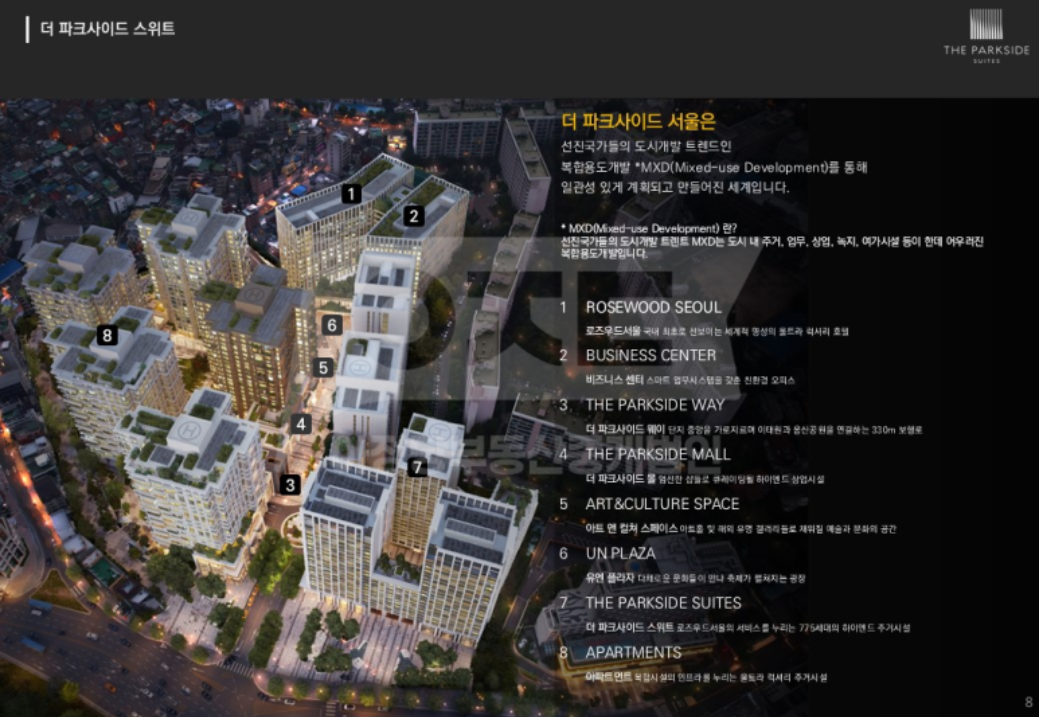 더파크사이드 서울 특징